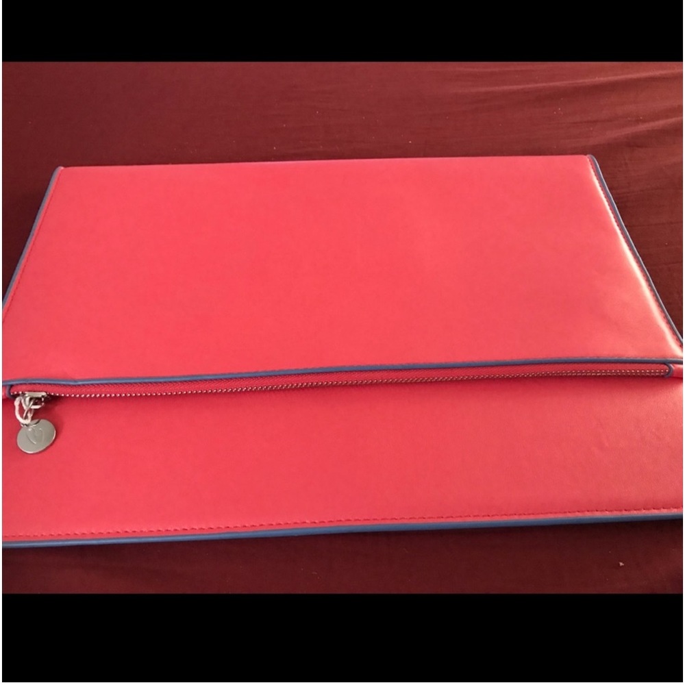 Beautiful orange vegan PU leather. HANDBAG/LAPTOP